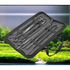 Aquarium Aquascaping Tool Set – 6pcs Black with Bag