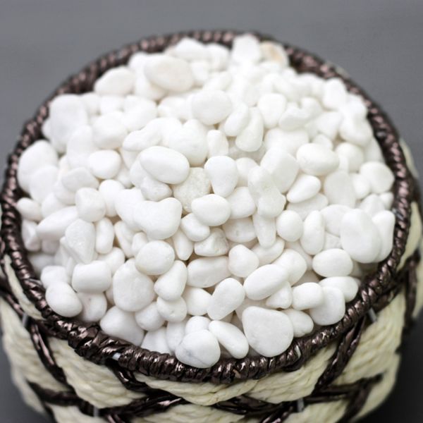 B&K Natural White Stone Fish Tank Landscape Bottom Aquarium (1Kg)