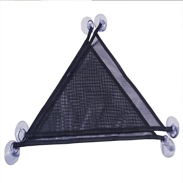 Reptile Hammock Lounger Resting Hanging Mesh Net & Ladder Accessories Set for Bearded Dragons Anole Geckos Lizards (Triangle, 48 x 38 x 38 CM, 2 Pack)