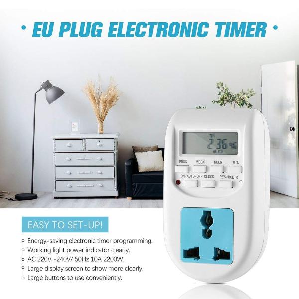 EU Plug Energy Digital Saving Timer