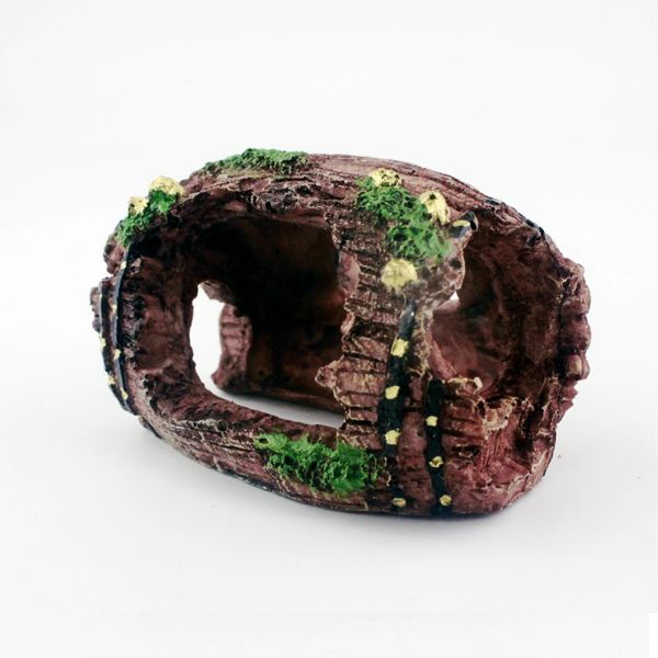 Aquarium Barrel 3D Resin Caves Hide Shelter 3 Sizes