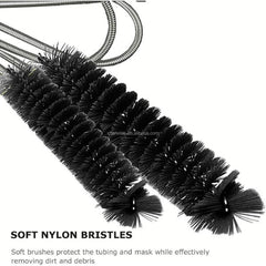 Cleaning Brush Double-Ended Flexible Brush – 200 cm – Black