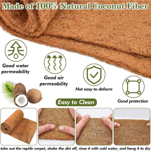 Reptile Coco Mat Natural Coconut Fiber