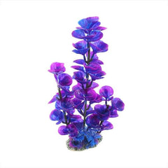 Artificial Aquarium Plants Plastic Fish Tank Plants Decorations Aquatic Plant Colorful Water Plants Green And Purple