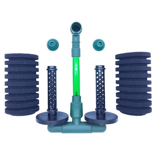 QANVEE Green Bio Sponge Filter QS-200 and QS-100