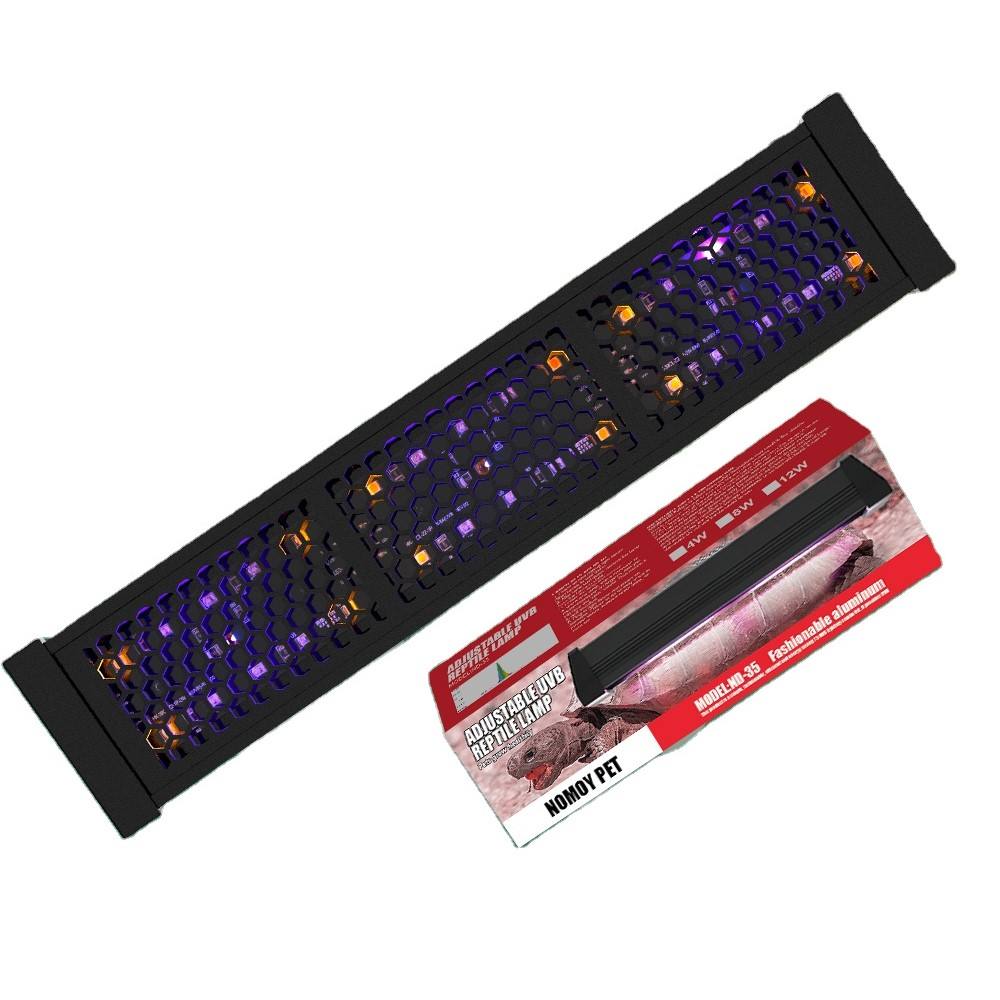 Nomoy Controllable 3-Color Modes Reptile LED UVA+UVB Lamp Terrarium Lamp 10.0 Turtle Lizard Snake Light