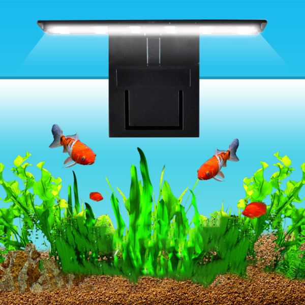 Aquarium Super Slim Clip On LED Clamping Light 220V 5W X3