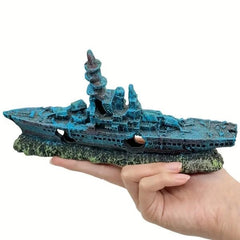 Shipwreck Ship Aquarium Décor 21 x 3.5 x 10cm