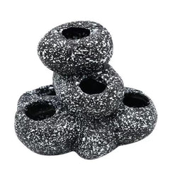 Aquarium Rock Cave Hideout - Resin Fish Tank Decorations for Betta, Cichlid, Shrimp - Safe Hiding Spot & Fish Tank Ornament