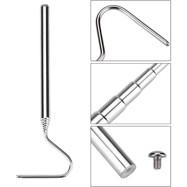 Snake Capture Hook, Telescoping Snake Handling Tool Reptile Capture Hook Stainless Steel Portable Snake Tongs for Catching Handling Grabber Pet Snake 16.5cm~68cm