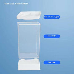 Aquarium Betta Fish Tank Clear Set with Light and Stand Nano Aquariums
