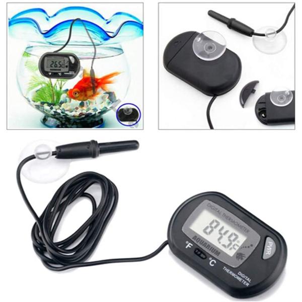 Black Digital Aquarium Thermometer