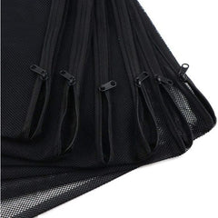 Filter Net Bag Aquarium Zipper Mesh Black