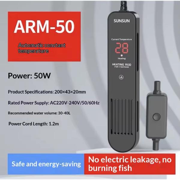 SUNSUN ARM Series – 50W / 100W / 200W / 300W Aquarium Heater