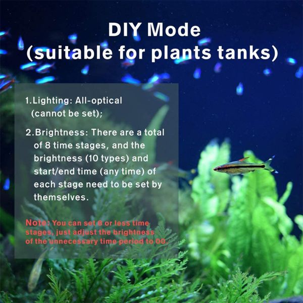Hygger Auto On Off LED Aquarium Light Extendable 12-17 Inches 7 Colors Sunrise Sunset Full Spectrum Light Fixture for Freshwater Planted Tank Build in Timer