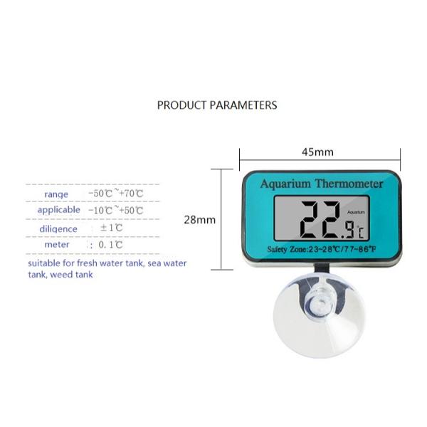 Blue Digital Aquarium Thermometer