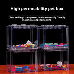 Small Betta Fish Tank  (Size) 12 x 8 x 10cm