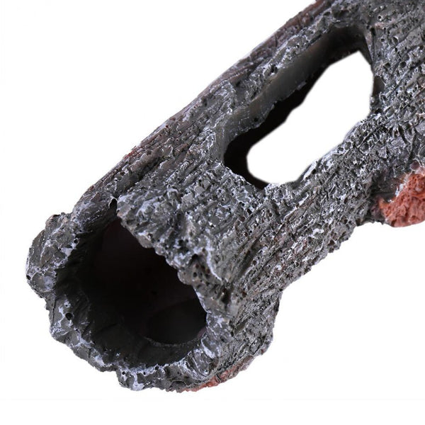 Aquarium Tank Decoration Artificial Ornament Hollow Trunk Simulation Tree Log Wood 12.5x6.5x5cmC
