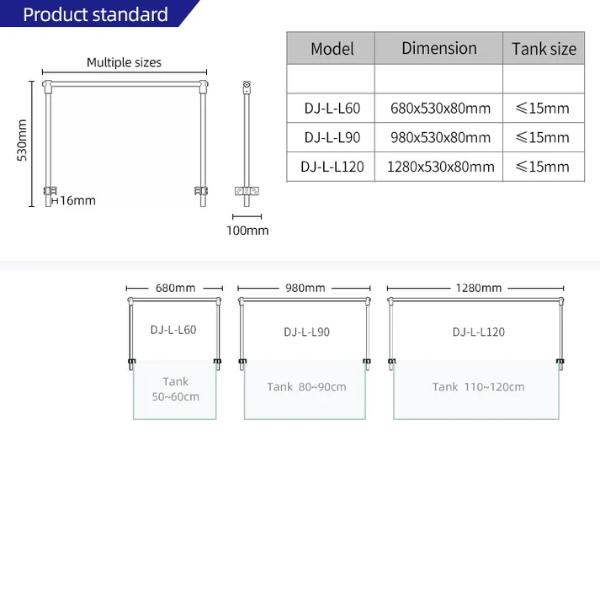 Week Aqua Arch Stand DJ-L-60cm/90cm/120cm