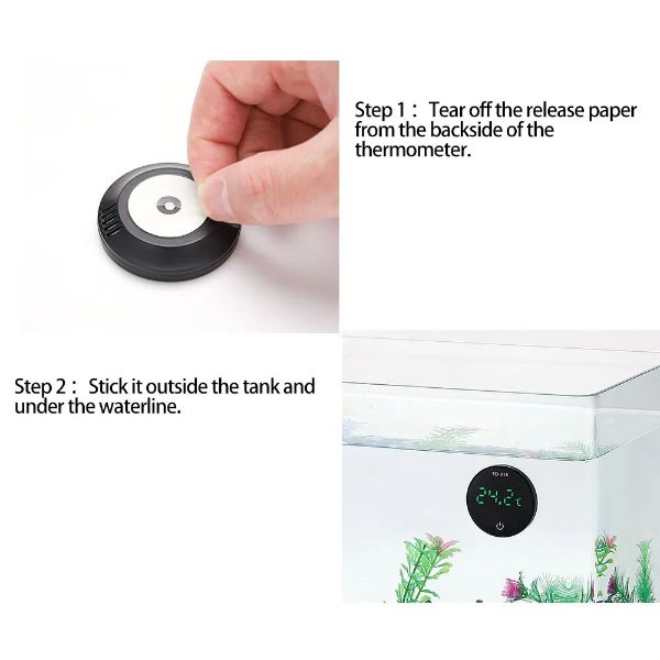 Rechargeable Digital Thermometer for Aquarium -9.9to50℃