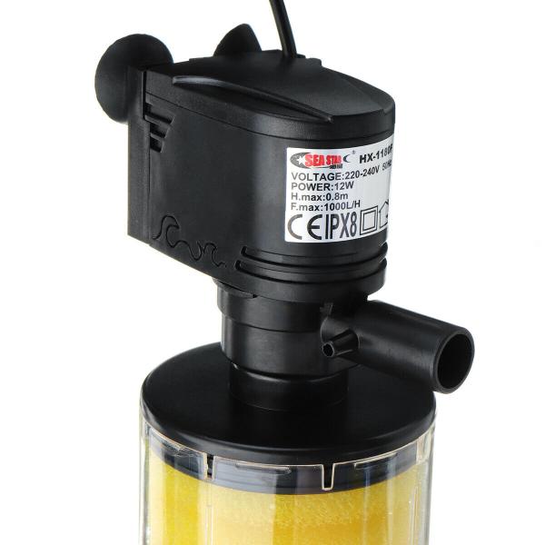 Aquarium Internal Filter Yellow 12W 1180F