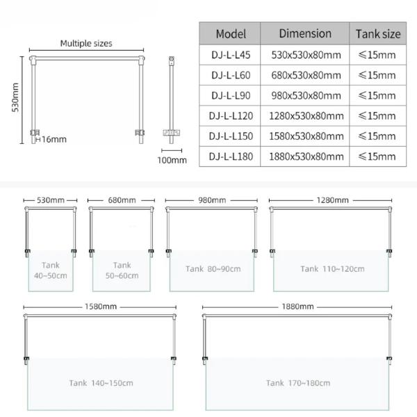 Week Aqua Arch Stand DJ-L-60cm/90cm/120cm