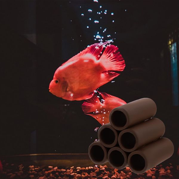 Aquarium Cave Brown Ceramic Fish and Shrimp Shelters (Two Sizes)