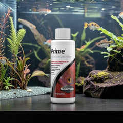 Seachem Prime 100 ml Concentrated Aquarium Water Conditioner – Removes Chlorine, Chloramine & Ammonia Detoxifier – with FREE Short Glass Thermometer