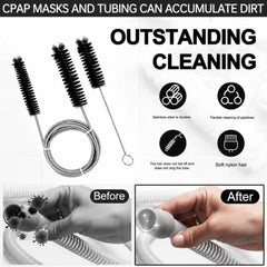 Cleaning Brush Double-Ended Flexible Brush – 200 cm – Black