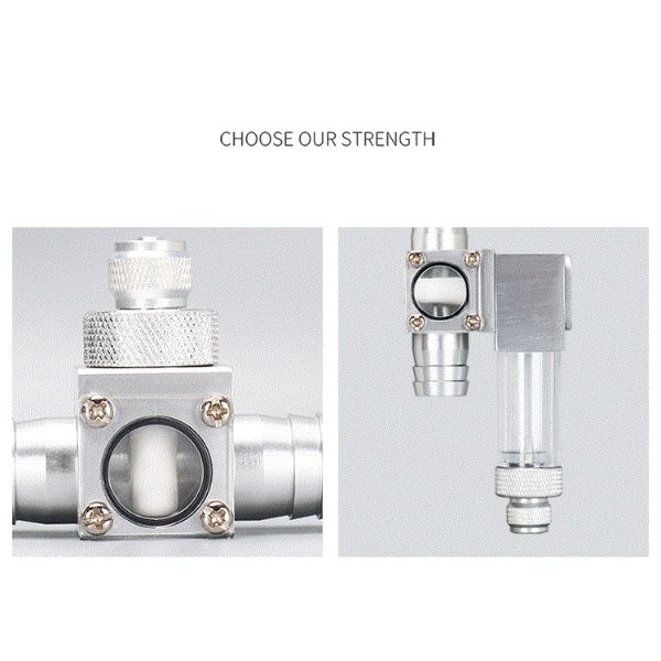 Aquarium Co2 External Atomizer Bubble Counter 16mm
