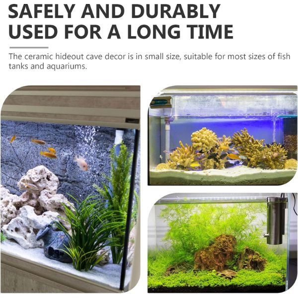 Aquarium Breeding Cave Fish Hiding Shelter Spawning Tube 10 Holes