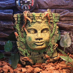 NOMOY PET Decorative Ruin Face Ornament NS-68 – Aquarium & Terrarium Resin Decor