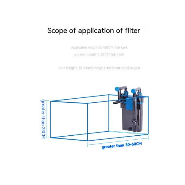 Super Quiet External Hang on Power Depth Filtration Filter (4 Models)