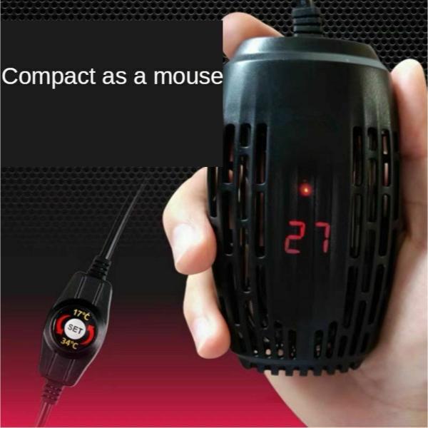 Digital Aquarium Heater Mini Automatic Temperature Controller Thermostat Submersible Water Heating Rod