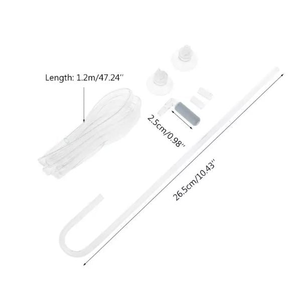 CO2 Diffuser Atomizer with U-Shape Connecting Tube for Aquarium