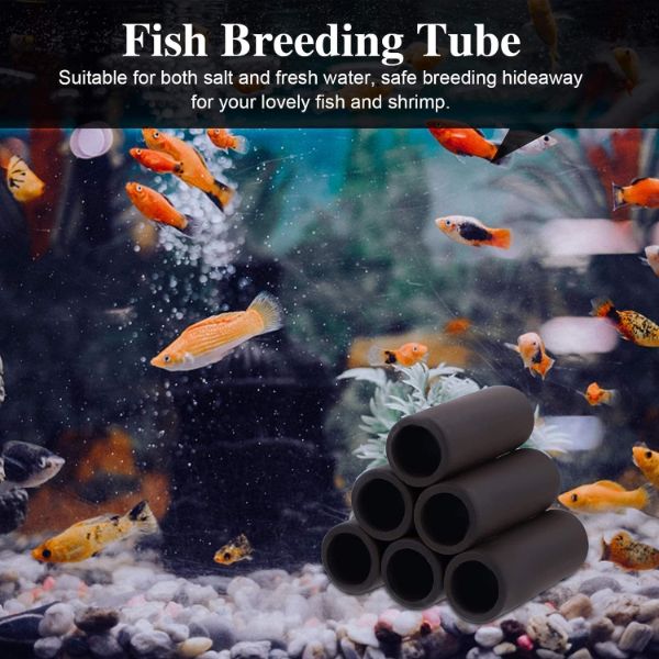 Aquarium Cave Brown Ceramic Fish and Shrimp Shelters (Two Sizes)