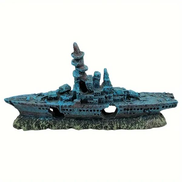 Shipwreck Ship Aquarium Décor 21 x 3.5 x 10cm
