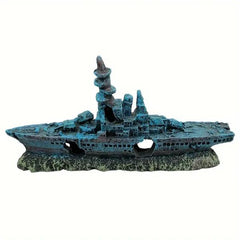 Shipwreck Ship Aquarium Décor 21 x 3.5 x 10cm