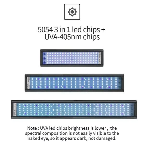 WEEK AQUA P Series Pandora APP control Aquarium Light P600 – P900 – P1200 Pro Adjustable height for big Size Fish Tank LED
