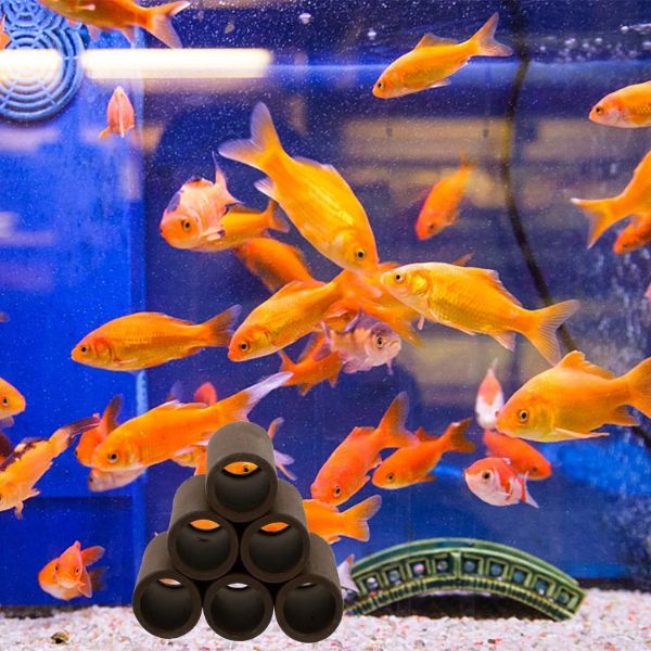 Aquarium Cave Brown Ceramic Fish and Shrimp Shelters (Two Sizes)