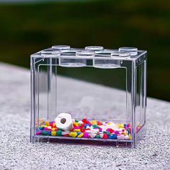 Small Betta Fish Tank  (Size) 12 x 8 x 10cm