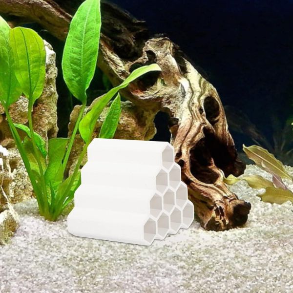 Aquarium Breeding Cave Fish Hiding Shelter Spawning Tube 10 Holes