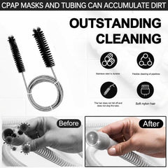 Cleaning Brush Double-Ended Flexible Brush – 200 cm – Black