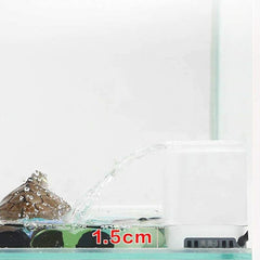 Aquarium Turtle Water Filter Pump 2W Low Position to Run Water and Mini 3 in 1 Shallow Fountain Waterfall Maker for Tortoise Tank