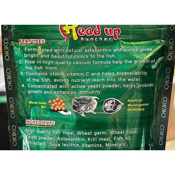 OKIKO Head Up Huncher High Protein & Calcium Floating Pellets