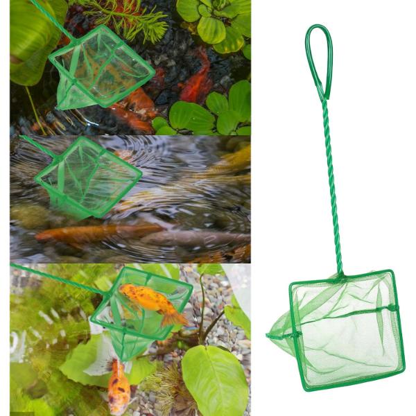 Large Fish Net with Handle Fish Green (3 Sizes)