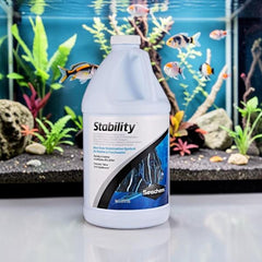 Seachem Stability Aquarium Water Conditioner 2 L – with FREE Short Glass Thermometer