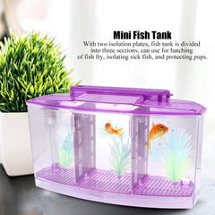 Isolation Acrylic Small Aquarium with 2 Color Lighting