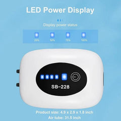 SOBO SB-228 Rechargeable Air Pump (4800mAh, AC/DC)