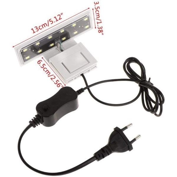 Aquarium Super Slim Clip On LED Clamping Light 220V 5W X3
